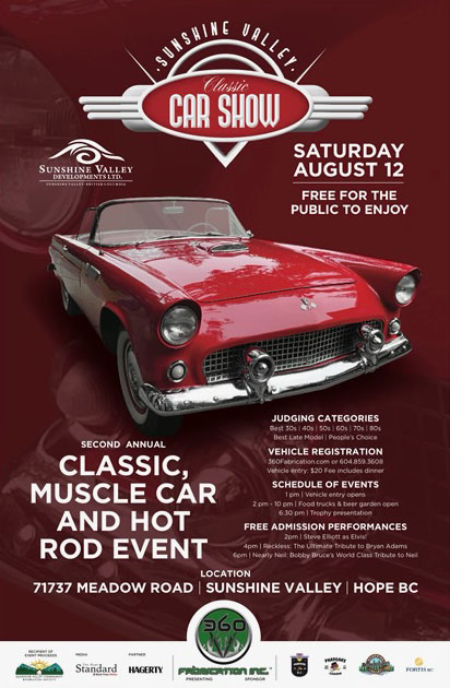 Sunshine Valley Classic Car Show Poster
